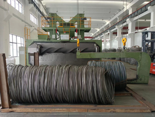 プレストレスの鋼糸産業用ワイヤショットブlastingマシン 6m x 5m 50T容量