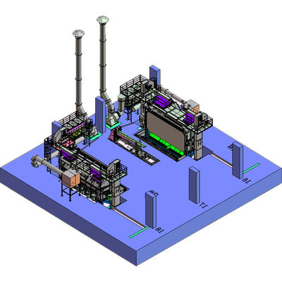 超耐磨ドア Pmw5500 ワイヤストッドコイル ショット ブラッシング マシン 高度なクリーン