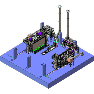 高潔度 4-9 ロール / 時間 脱垢速度 ワイヤ ストッド コイル ショット 吹き飛ばし 機械