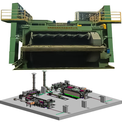 高潔度 4-9 ロール / 時間 脱垢速度 ワイヤ ストッド コイル ショット 吹き飛ばし 機械