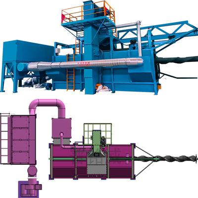 カスタマイズ可能なワイヤストッドコイルショットブレーシングマシン 2-4 ロール / 時間 0.2-0.3%ワイヤ損失