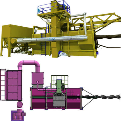 カスタマイズ可能なワイヤストッドコイルショットブレーシングマシン 2-4 ロール / 時間 0.2-0.3%ワイヤ損失