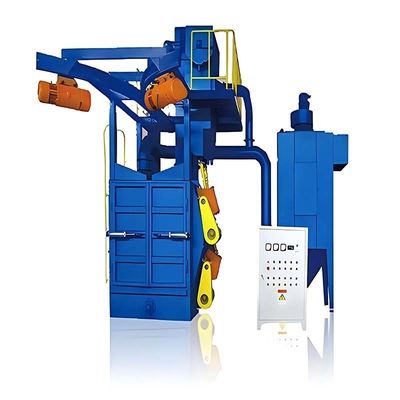 鋳造工場の鋳造品の清掃のための電気のダブルフックショットブレッシングマシン