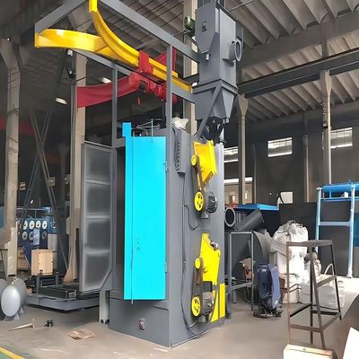 電動フック型ショットブースト機 溶接スラグと脱垢を除去する