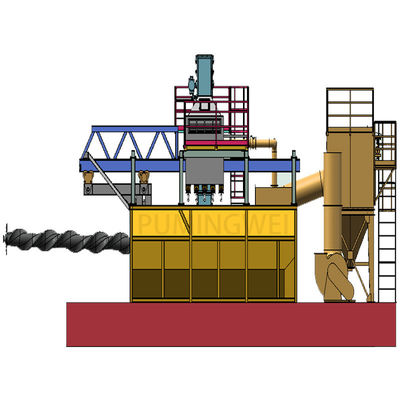 高生産効率のワイヤストッドショットブレッシングマシン,5mのキャントリバーマンドル