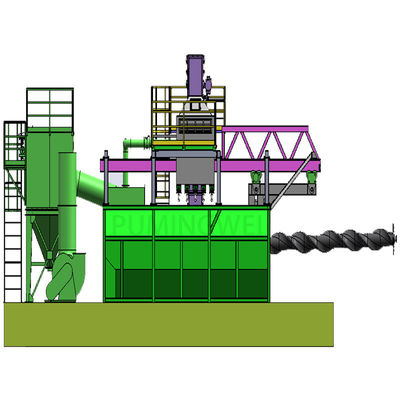 高生産効率のワイヤストッドショットブレッシングマシン,5mのキャントリバーマンドル