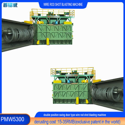 高潔度 スウィングタイプ ワイヤストッドコイル ショットブレッシングマシン オプションシングルドア