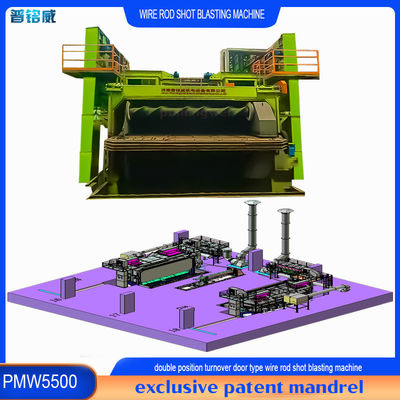 双方向マンドルロッド・コイル・ショット・ブレッシング・マシン 30kw/Set インペラー・ヘッドパワー