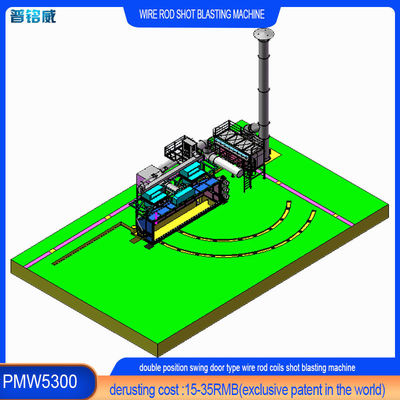 高潔度PMW5300 完璧な老化耐性 ワイヤストッドコイルショットブレッシングマシン