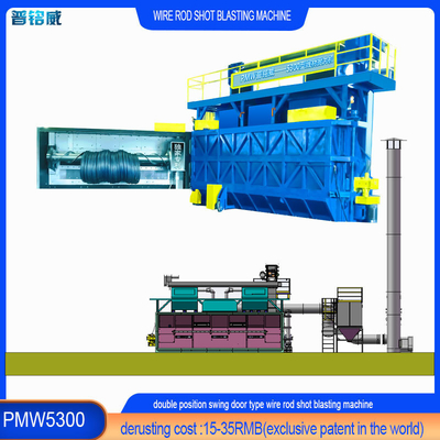 PMW5300 ワイヤ表面を剥がす ショットブレーシングマシン 双重支柱点マンドル