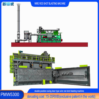 2色ワイヤストッドコイル ワイヤ表面脱毛のためのショットブレーシングマシン