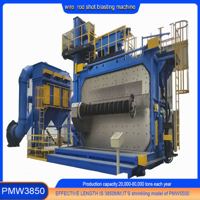 防腐周波数制御 ワイヤストッドコイル ショット・ブレッシング・マシン PMW3850 10-20 R/Min