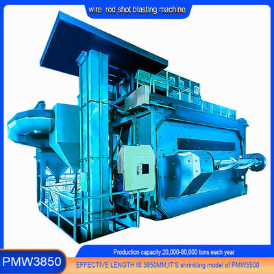 PMW3850内での溶接ワイヤの脱垢のために,ワイヤストッドコイルショットブレッシングマシンPMW3850