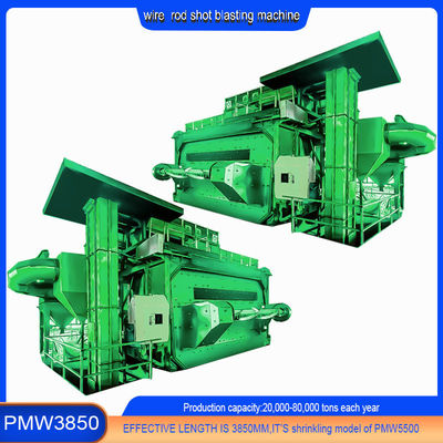 PMW3850内での溶接ワイヤの脱垢のために,ワイヤストッドコイルショットブレッシングマシンPMW3850