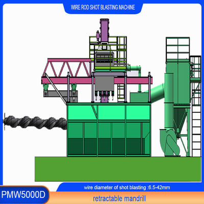 低炭素鋼の0.3mm用ワイヤストッドショットブレーシングマシン