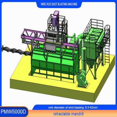 高潔度 引き下げ可能なワイヤストッドコイル ショット ブラッシングマシン パーソナライズされたニーズ