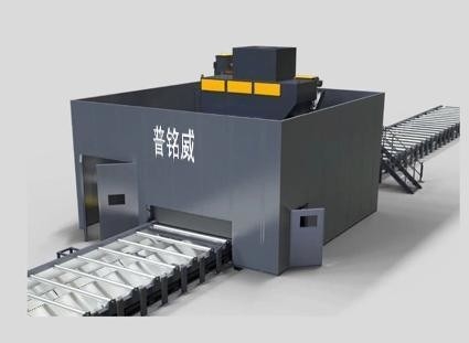 炭素鋼Q6930g ロールコンベヤー 鉄鋼構造のためのショットブースト機 1