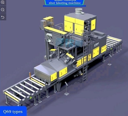 4*11kw 高コンベクション 前熱ロールコンベヤー ショット 吹き飛ばし 機械 カスタマイズ