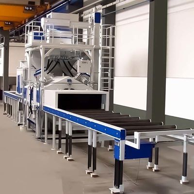 Q69 シリーズ ロールコンベヤー 工品表面処理のためのショットブレッシングマシンを通して