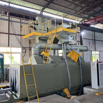 Q69シリーズローラーコンベヤー 造船所の作業部位表面の清掃のための熱吹き機