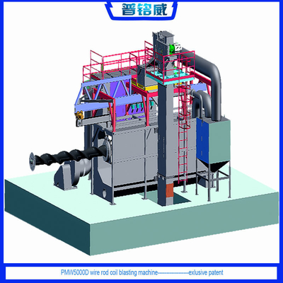 2-4 Coils Per Hour 生産効率 吊り下げ可引ショットブレッシングマシン