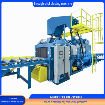 電気ローラーコンベア ショットブレーシングクリーニングマシン