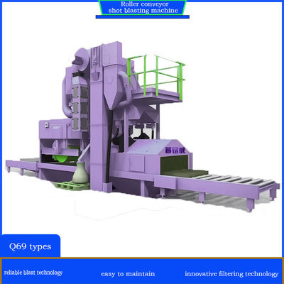 拡張メンテナンス間隔を持つカスタマイズされたローラーコンベヤーショットブレッシングマシン