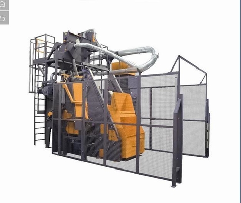 重要な用途での鋳造物を清掃するためのレールゴムショットブースト機