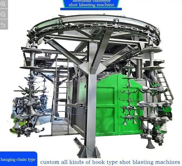 オーバーヘッドコンベヤー ショットブレーシングマシン 洗浄用の新開発された磨材分離機