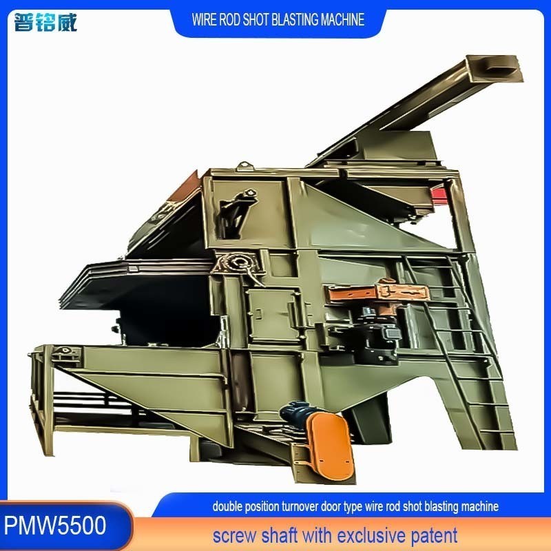 30kW/セット ターニングドアPMW5500付きの双重位置ワイヤストッドコイルショットブレッシングマシン