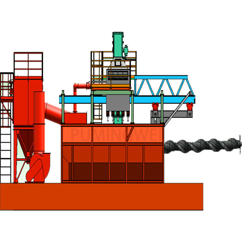 引換可能な移動型マンドルワイヤストッドコイルショット・ブレッシング・マシン