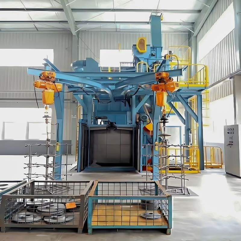 製造プロセス用のヘアヘッドフック型連続ハンガーショットブレッシング機器