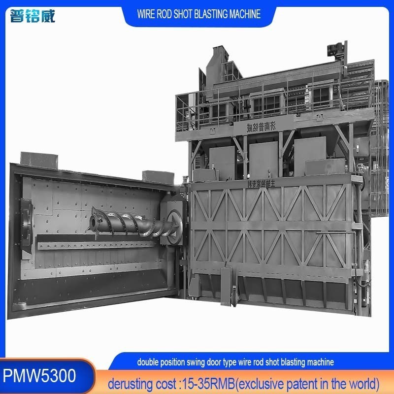 2つのマンドルロードドアからカスタマイズ可能なワイヤーストッドコイルショットブレッシングマシン