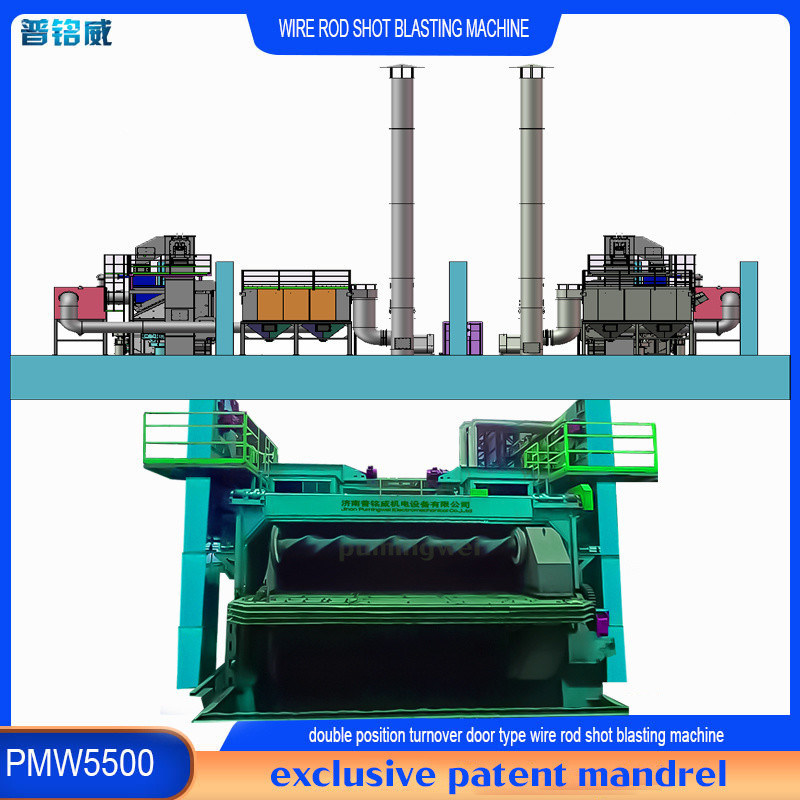 ステンレス鋼製品用ワイヤストッドコイルショットブレッシングマシン 0.2-0.3%ワイヤ損失