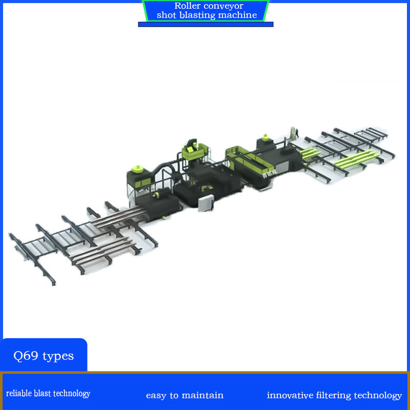 Q69 シリーズ ローラーコンベヤー 密閉型・隔離型住宅用 ショットブースト機