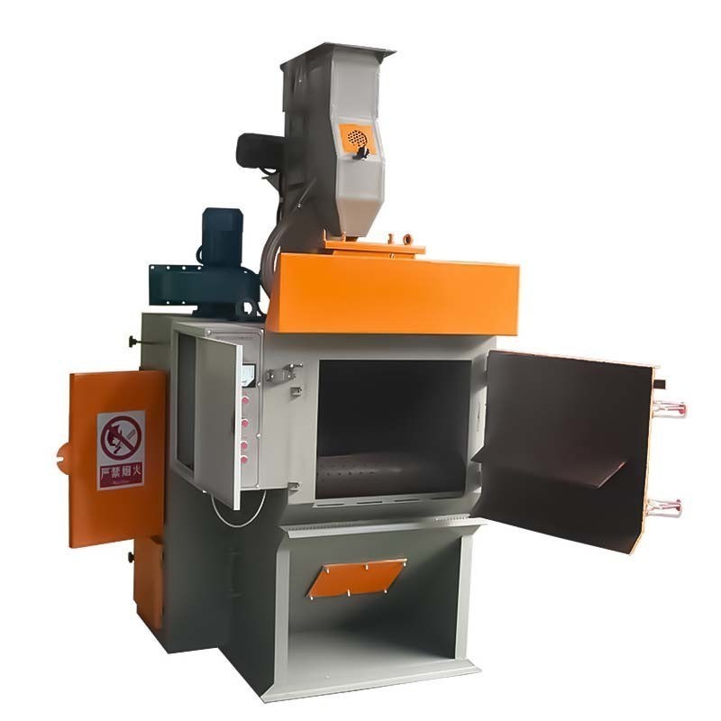 ゴムクローラー型自動化付きの不粉鋼垂直ショットブースト機